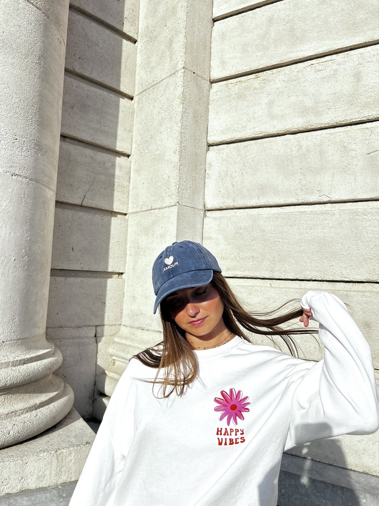 Casquette Amour bleue