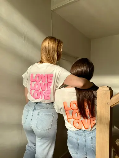 T-shirt Love rose
