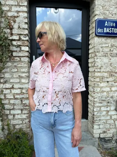 Chemise Olga rose 